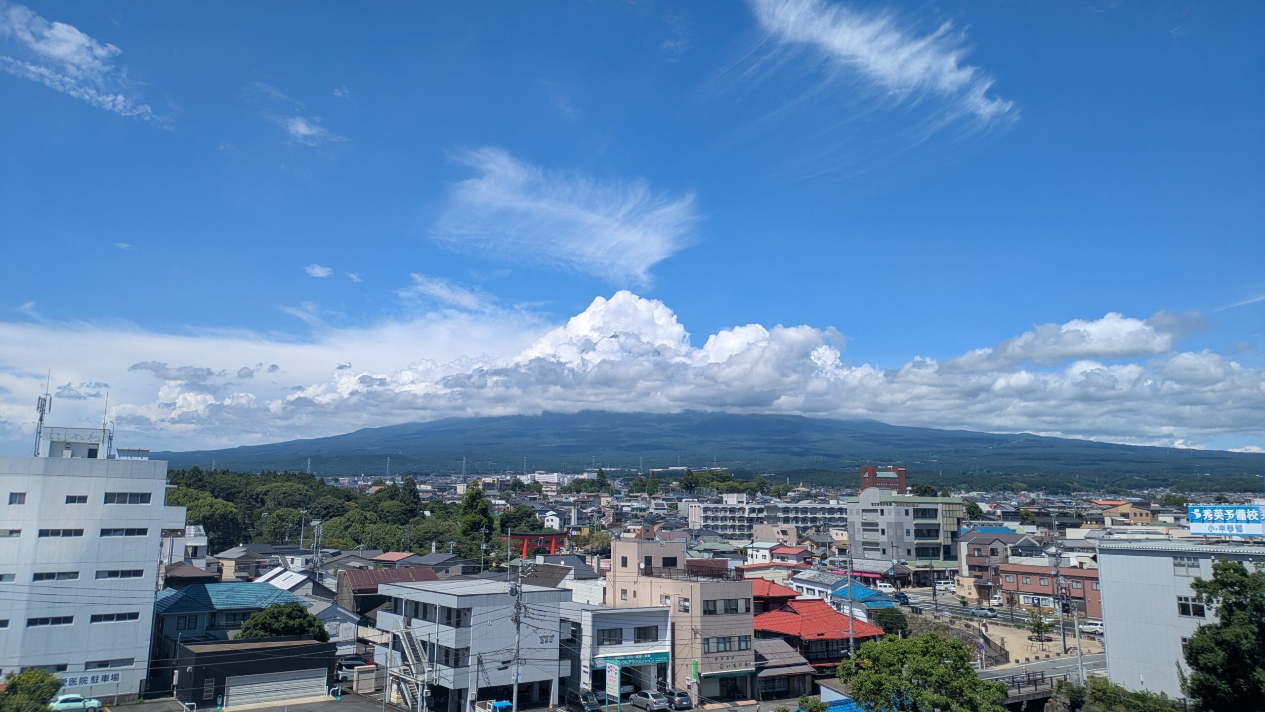 Vue sur le mont Fuji depuis le musée
